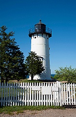 East Chop Lighthouse with Cast Iron Tower on Martha's Vineyard